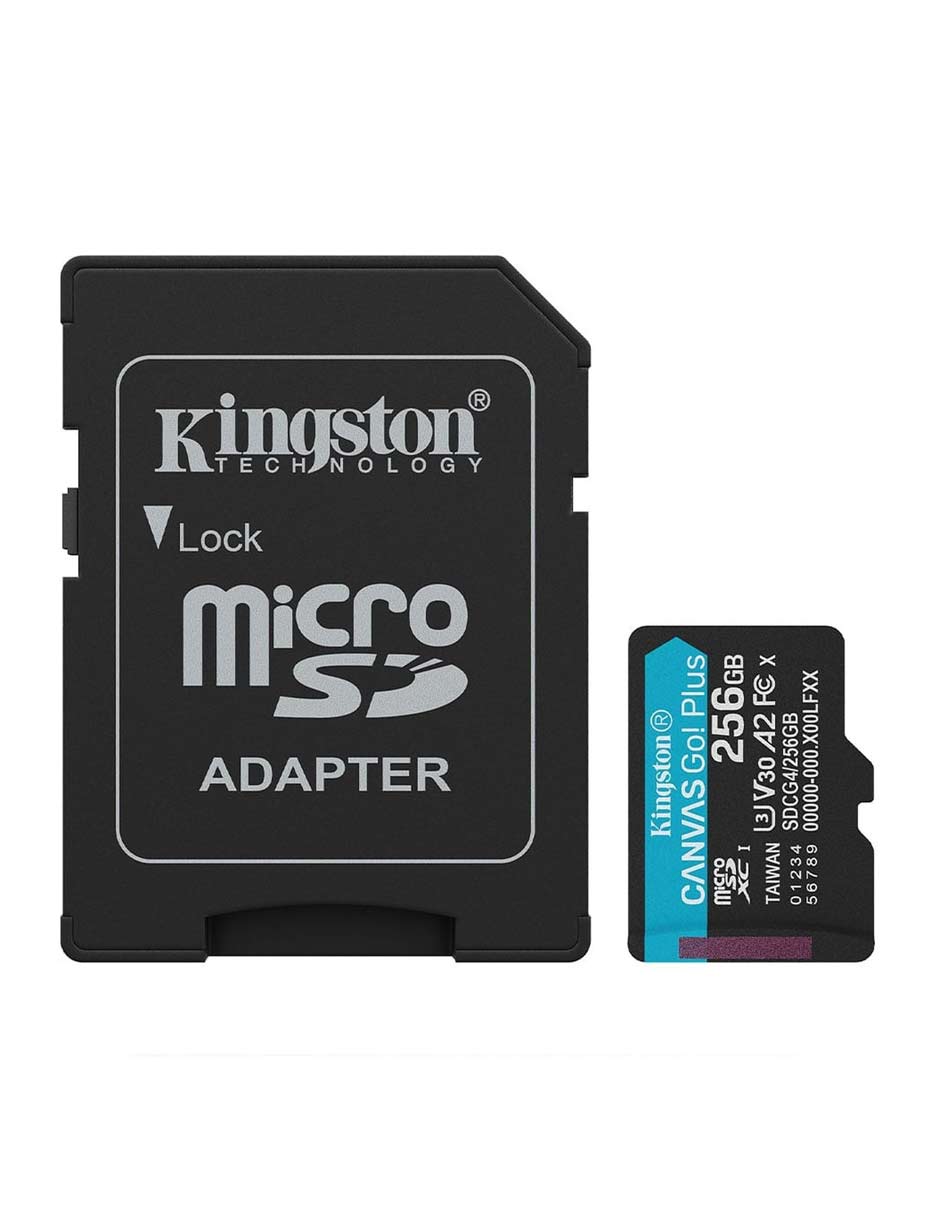 Memoria micro SD capacidad 256 GB