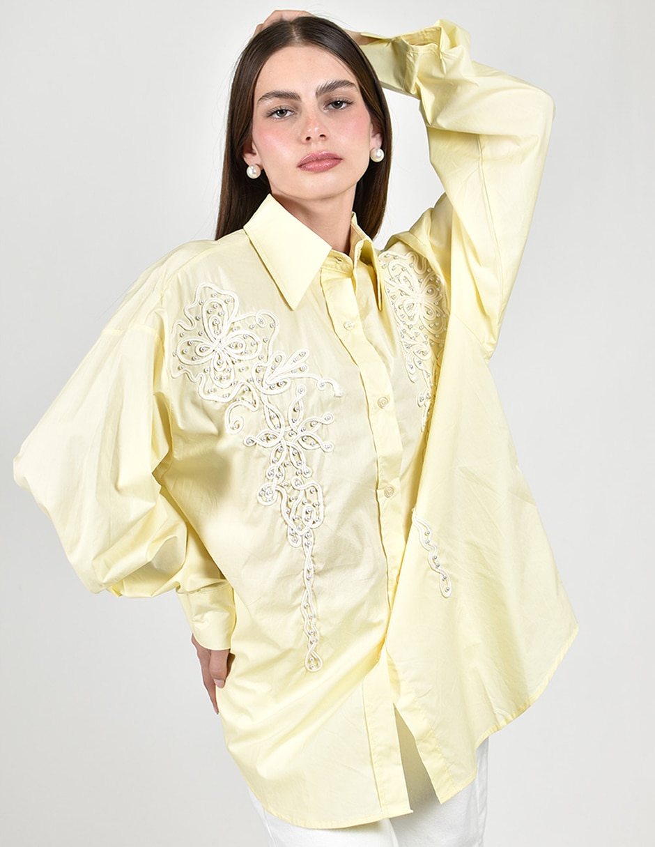 Blusa manga larga para mujer