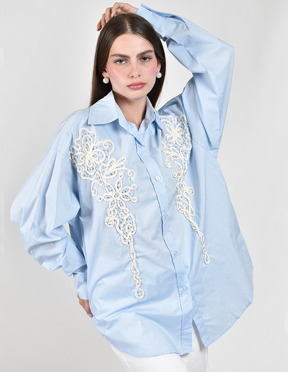 Blusa manga larga para mujer 4