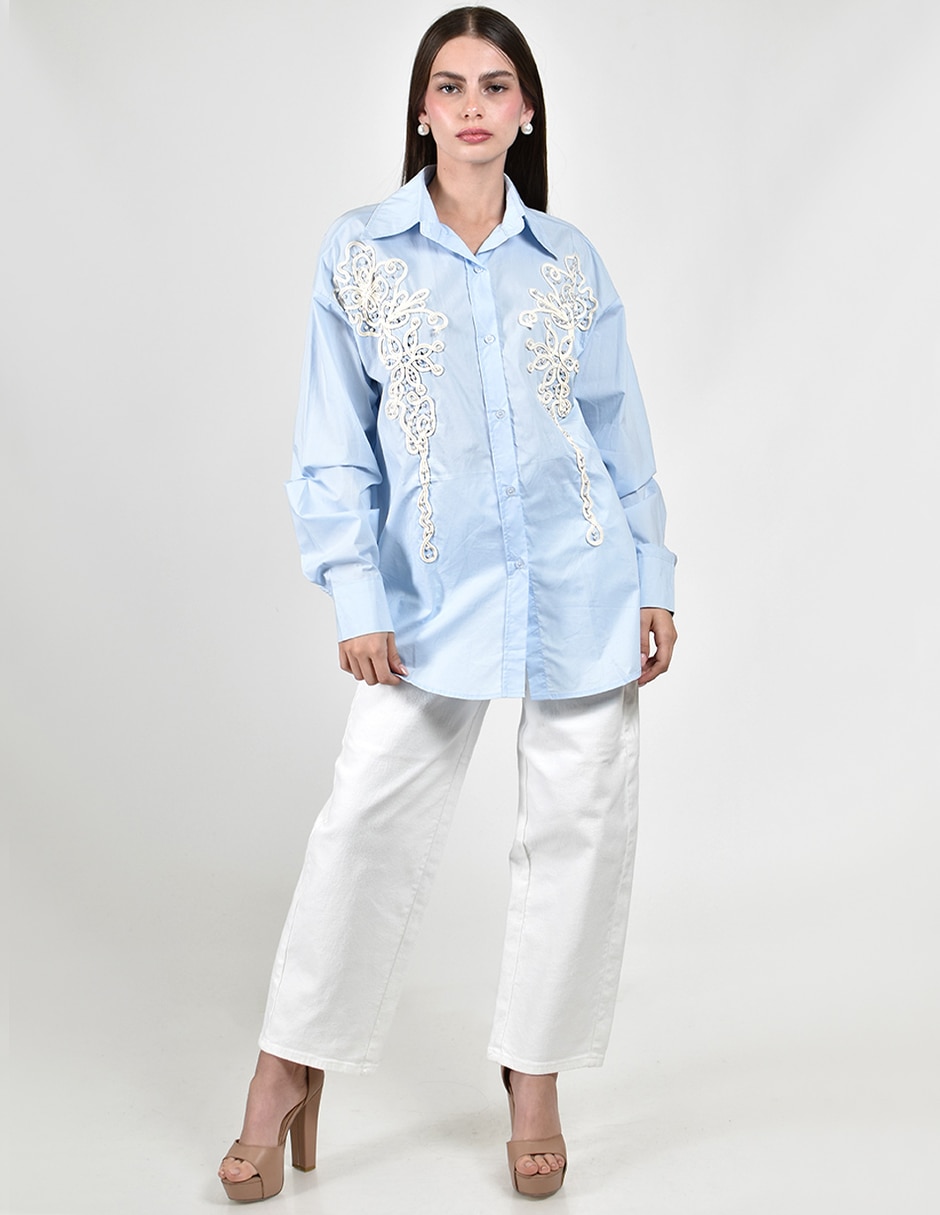 Blusa manga larga para mujer 6