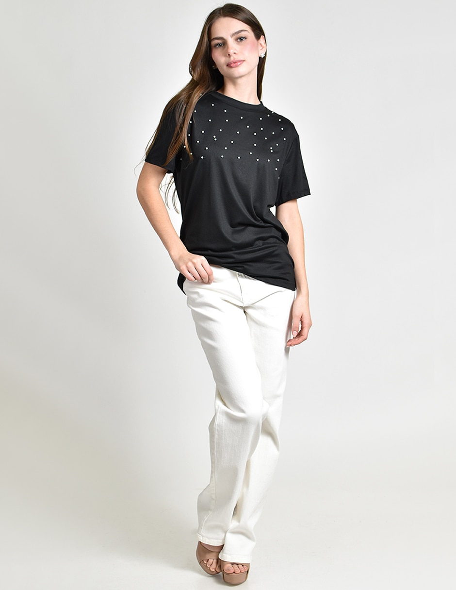 Blusa manga corta para mujer 4