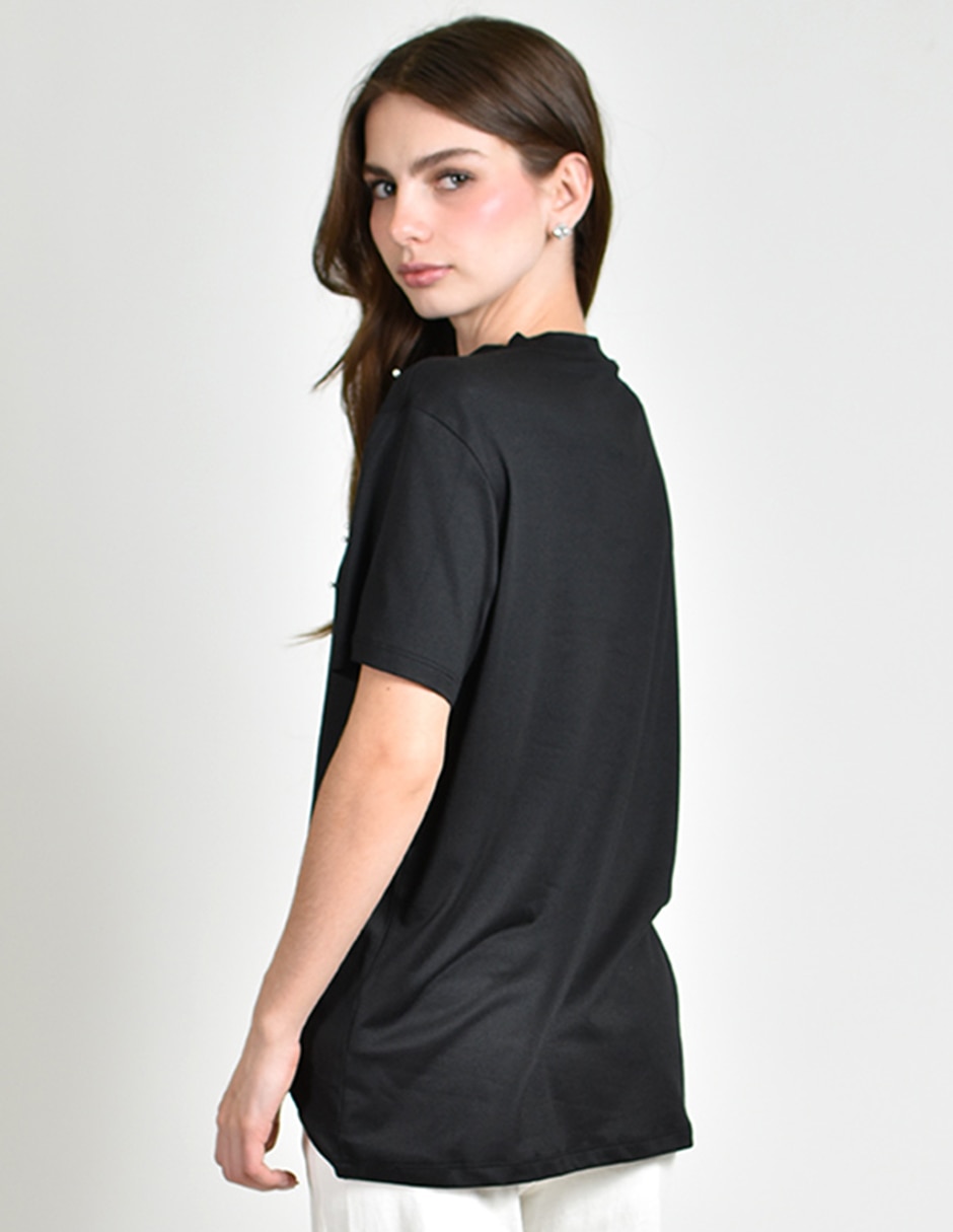 Blusa manga corta para mujer 5