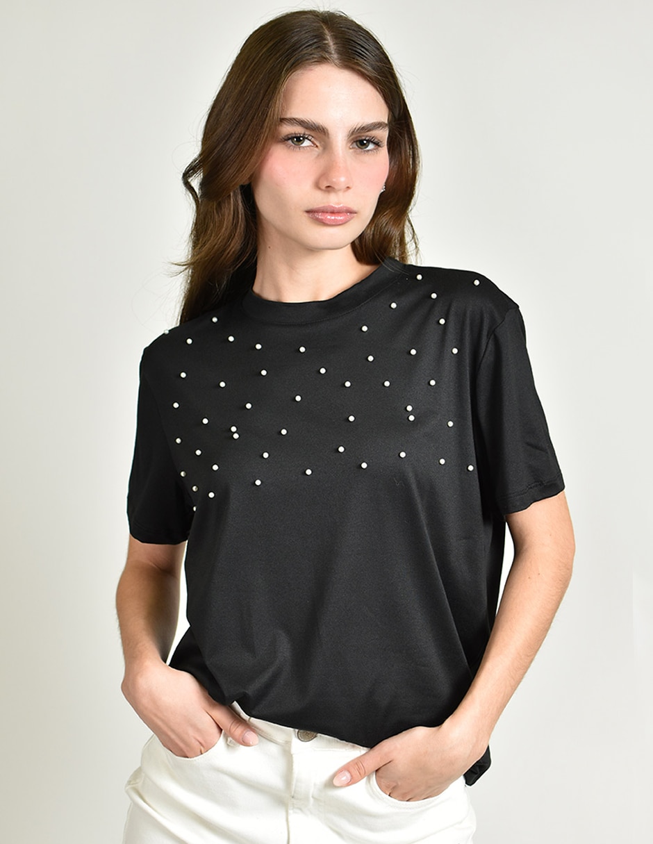 Blusa manga corta para mujer