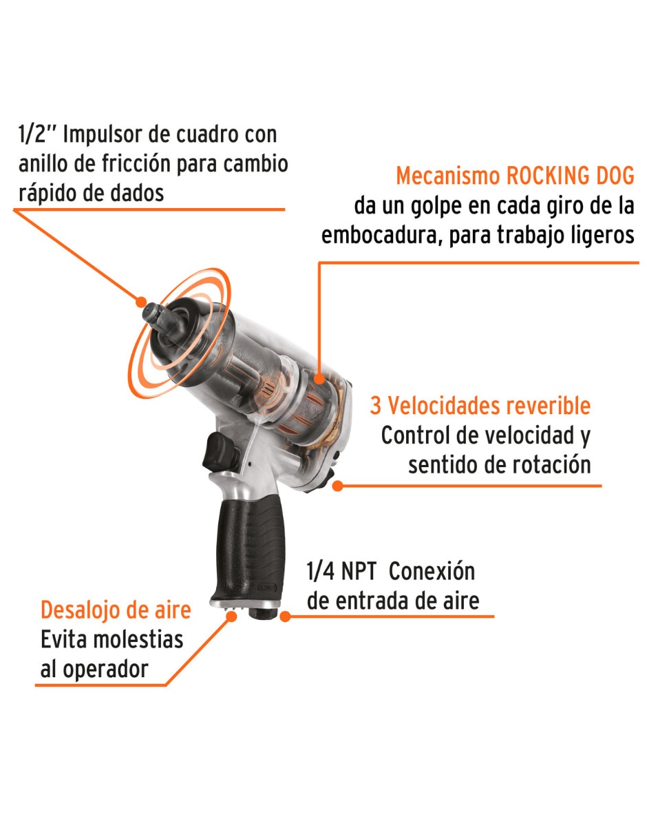 Pistola neumática Truper TPN-731