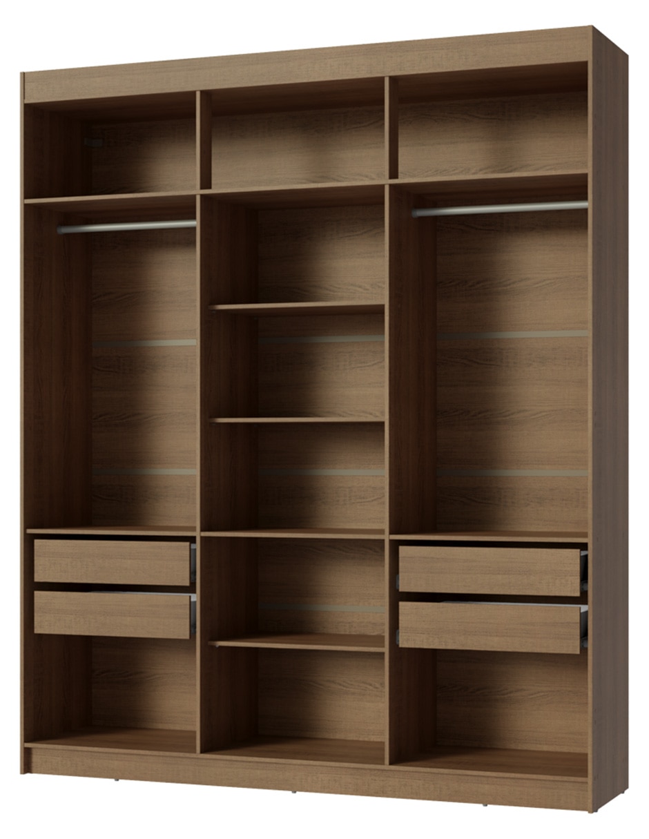 Ropero armable Madesa Venus 11065ZCL4GL1 de MDP
