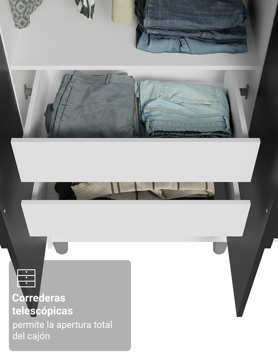 Ropero armable Madesa Venus 1106K84GL1CP de MDP