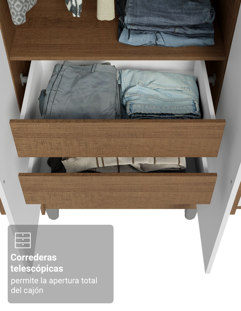 Ropero armable Madesa Venus 1106J34GL1CP de MDP