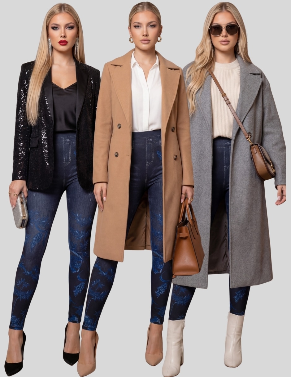 Legging a la cintura alta con elástico para mujer 2