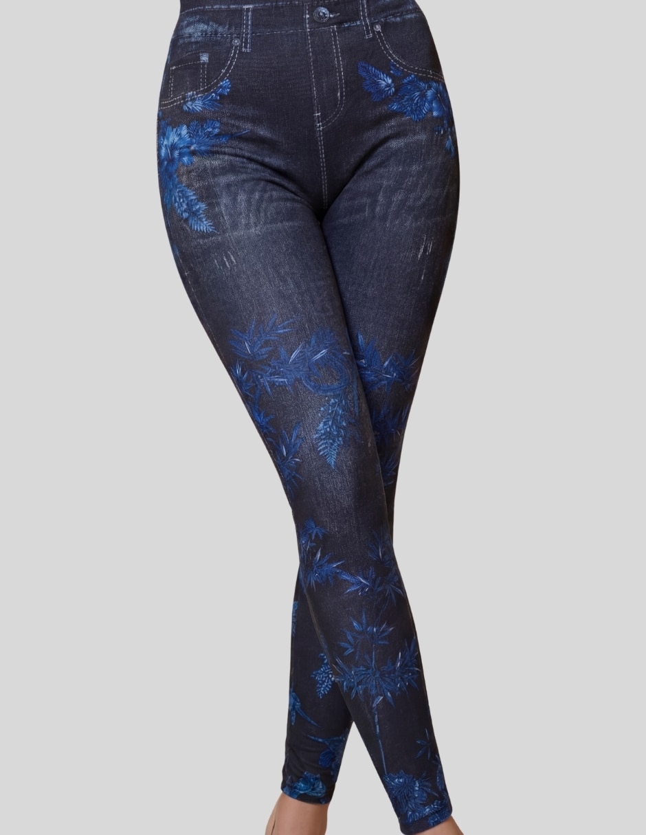 Legging a la cintura alta con elástico para mujer 3