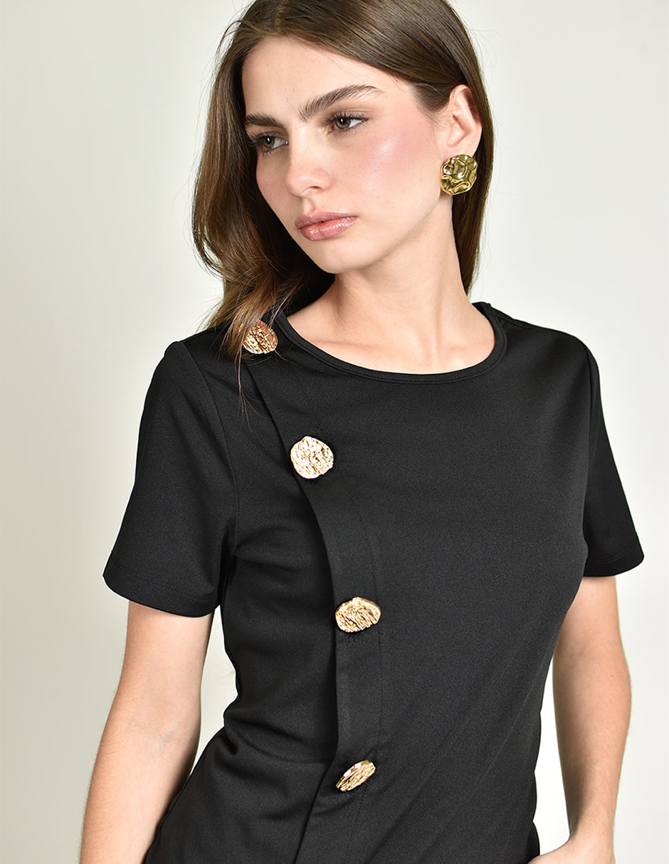 Blusa manga corta para mujer 3