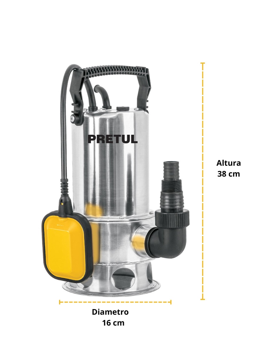 Bomba de agua Sumergible TRUPER 1 1/2 HP
