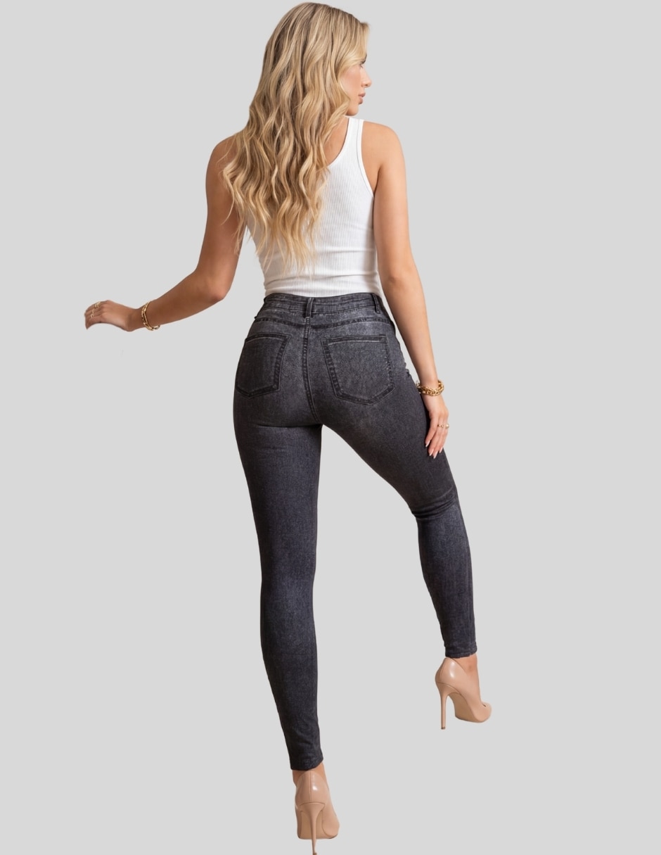 Legging cintura alta con elástico para mujer 2