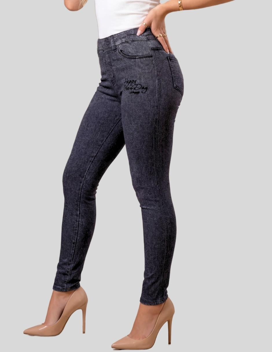 Legging cintura alta con elástico para mujer 8
