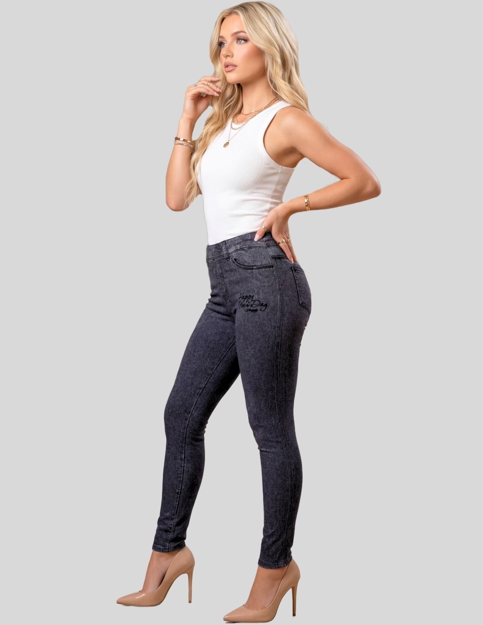 Legging cintura alta con elástico para mujer 6