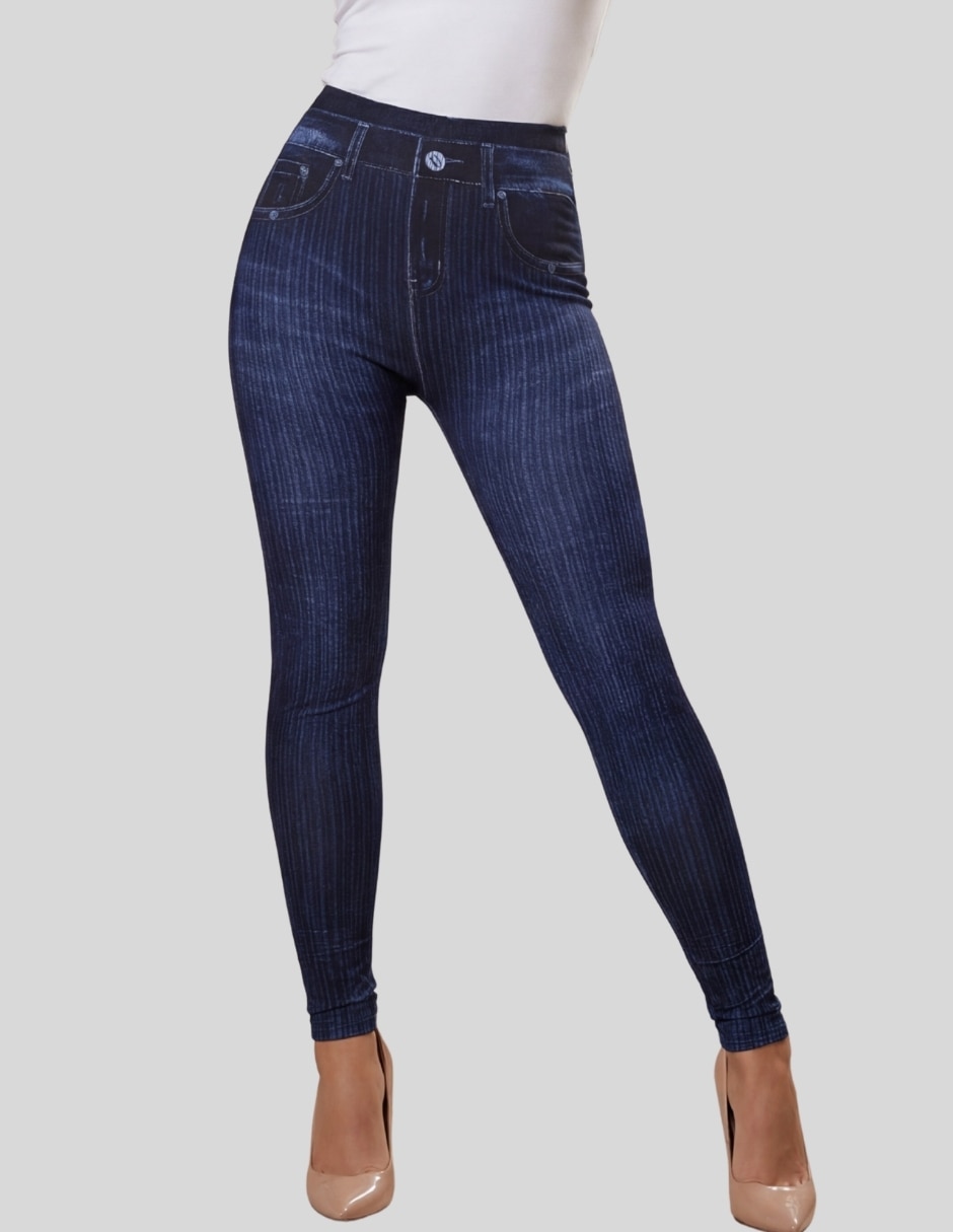 Legging a la cintura alta con elástico para mujer Legging a la cintura alta con elástico para mujer