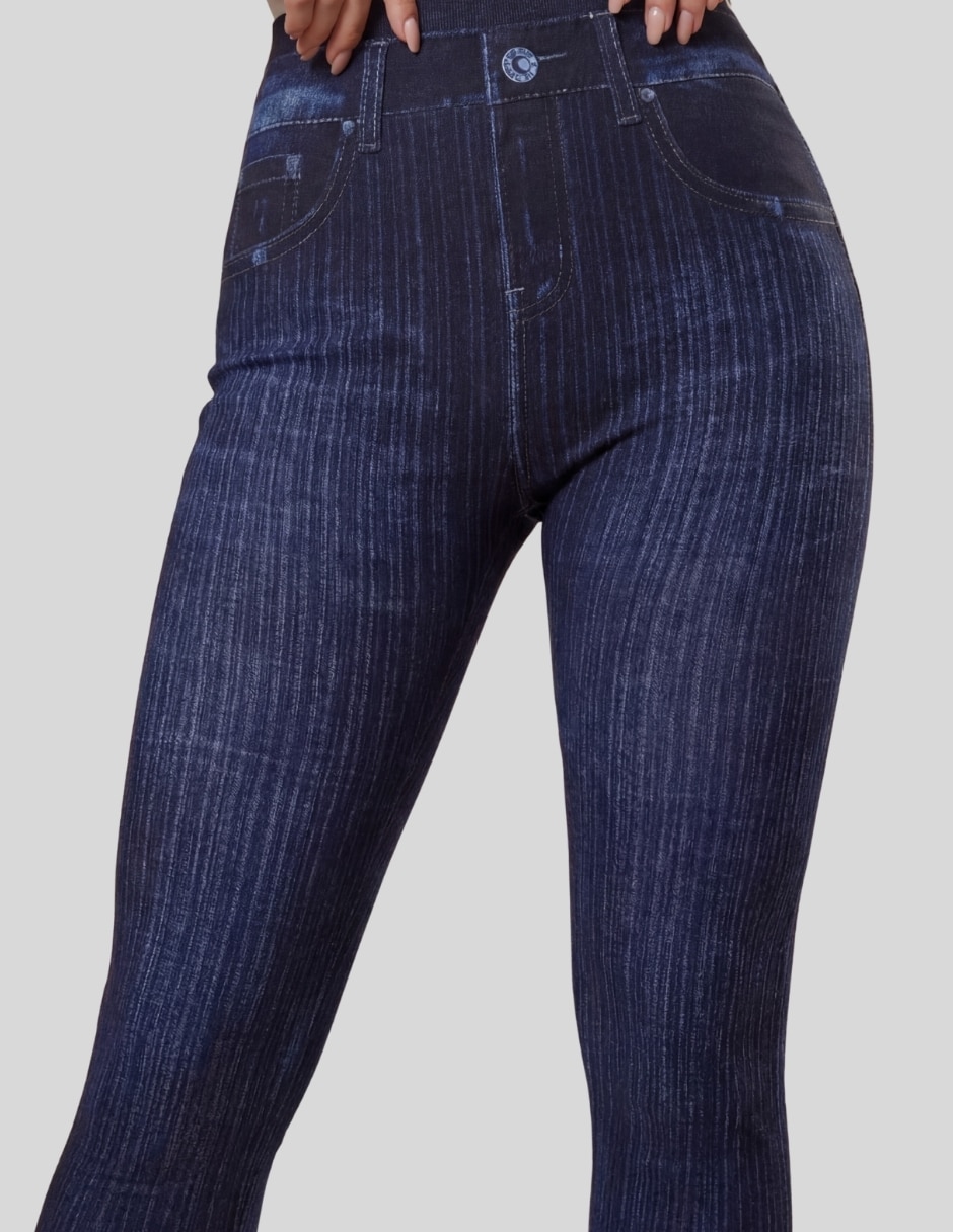 Legging a la cintura alta con elástico para mujer 7