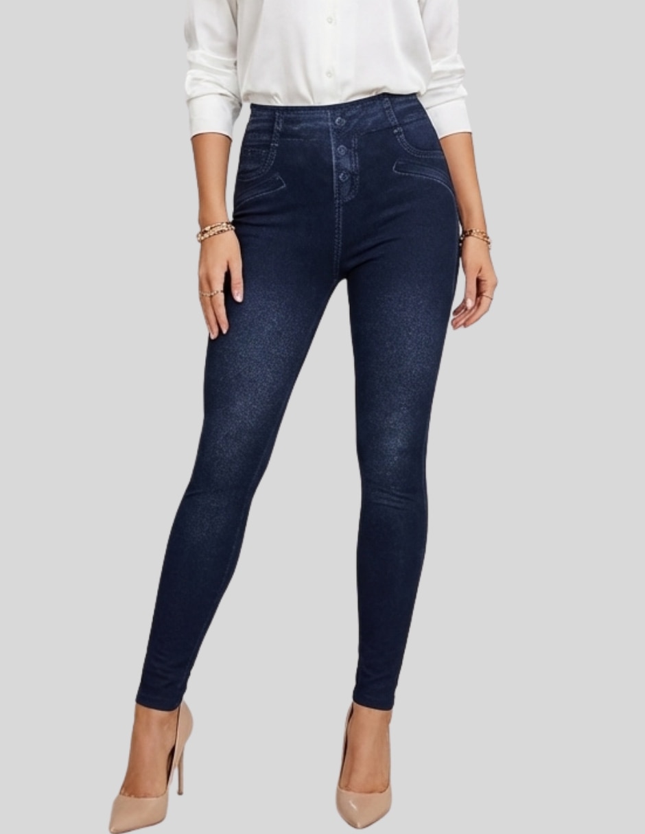 Legging cintura alta con elástico para mujer