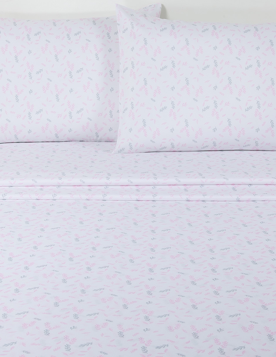 Juego de sábanas de microfibra kaltex home mara soft pink