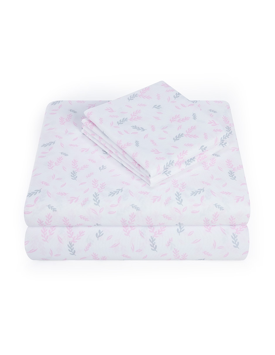 Juego de sábanas de microfibra kaltex home mara soft pink