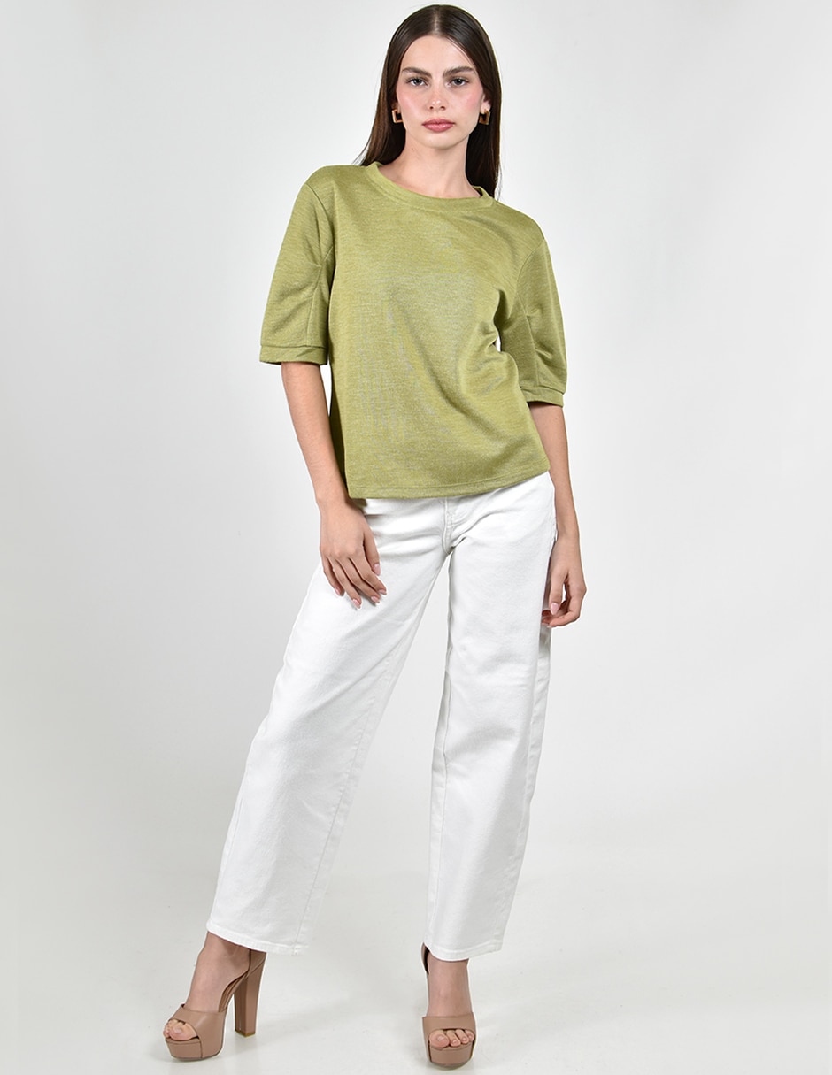 Blusa manga corta para mujer 5