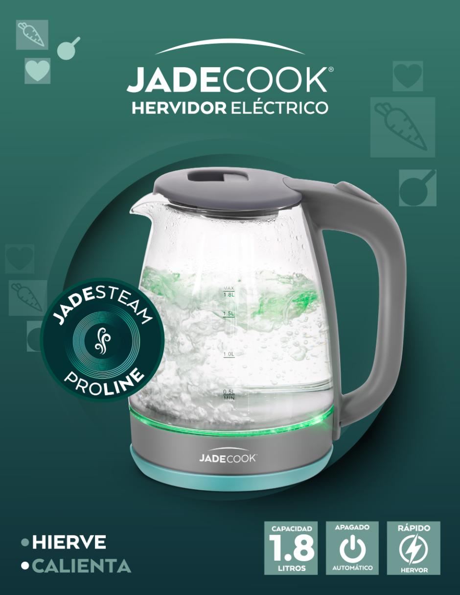 Tetera eléctrica Jade Cook de vidrio