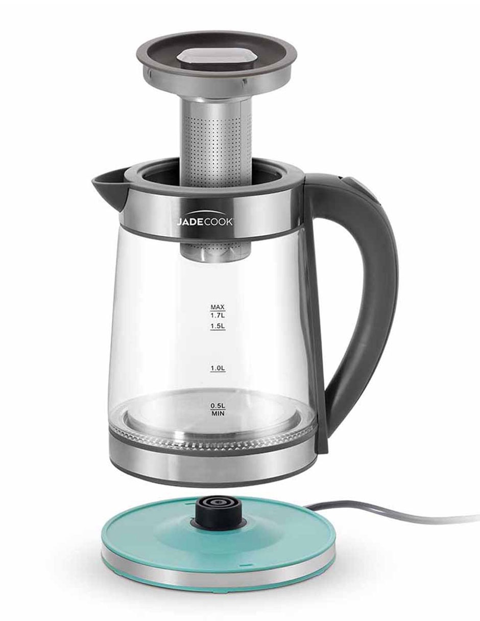 Tetera infusora Jade Cook de vidrio