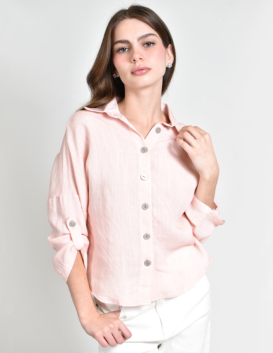 Blusa manga 3/4 para mujer