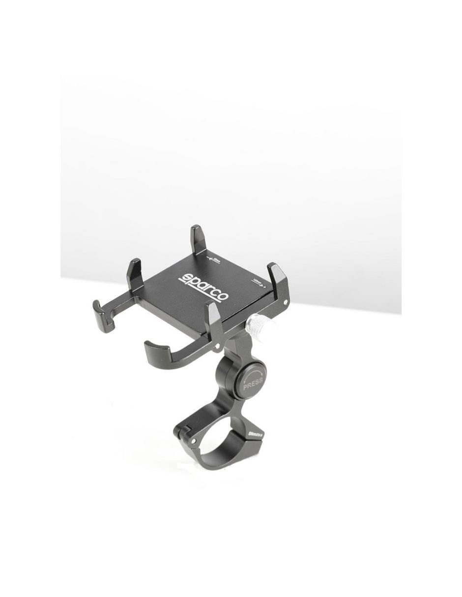Soporte para celular con amplificador Sparco de aluminio
