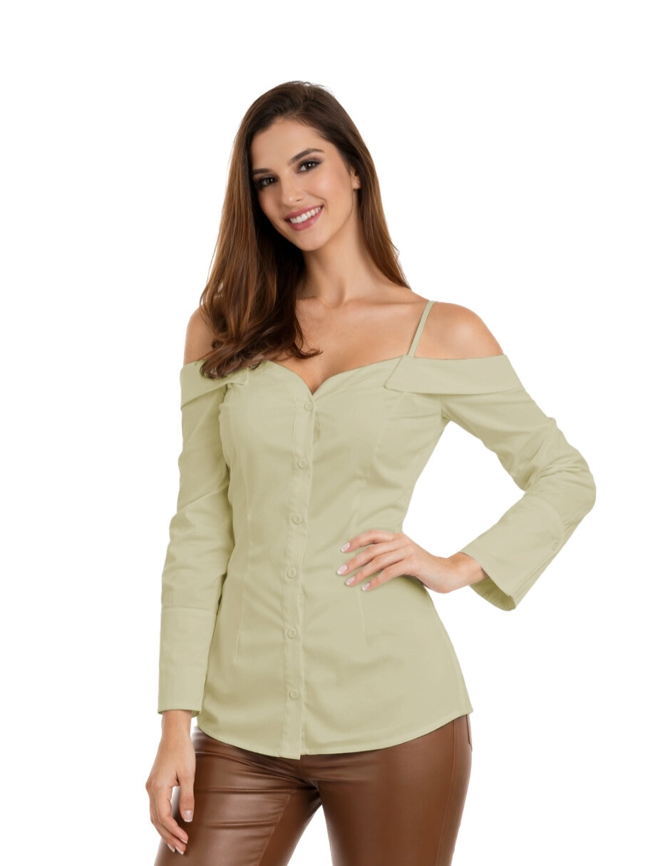 Blusa Beatriz Meade manga larga para mujer