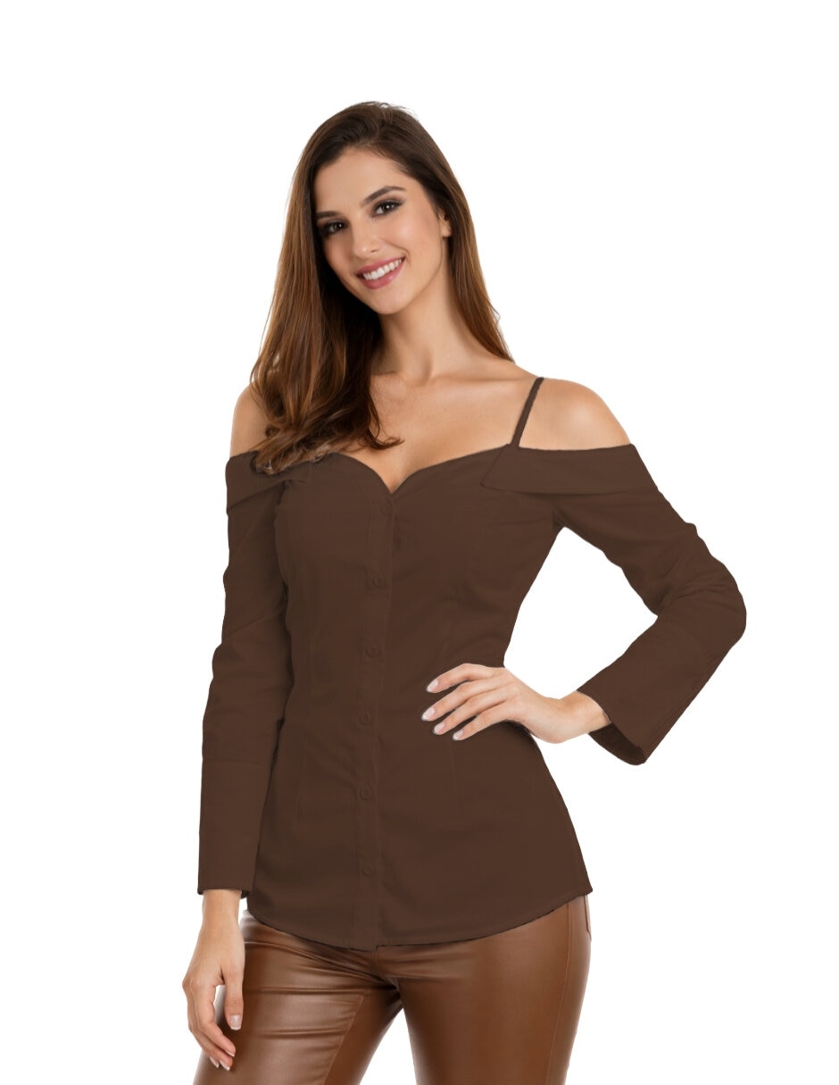 Blusa Beatriz Meade manga larga para mujer