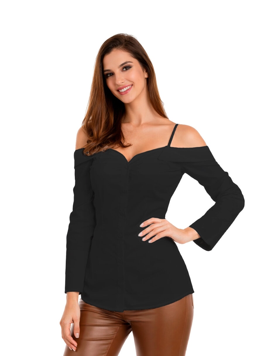 Blusa Beatriz Meade manga larga para mujer