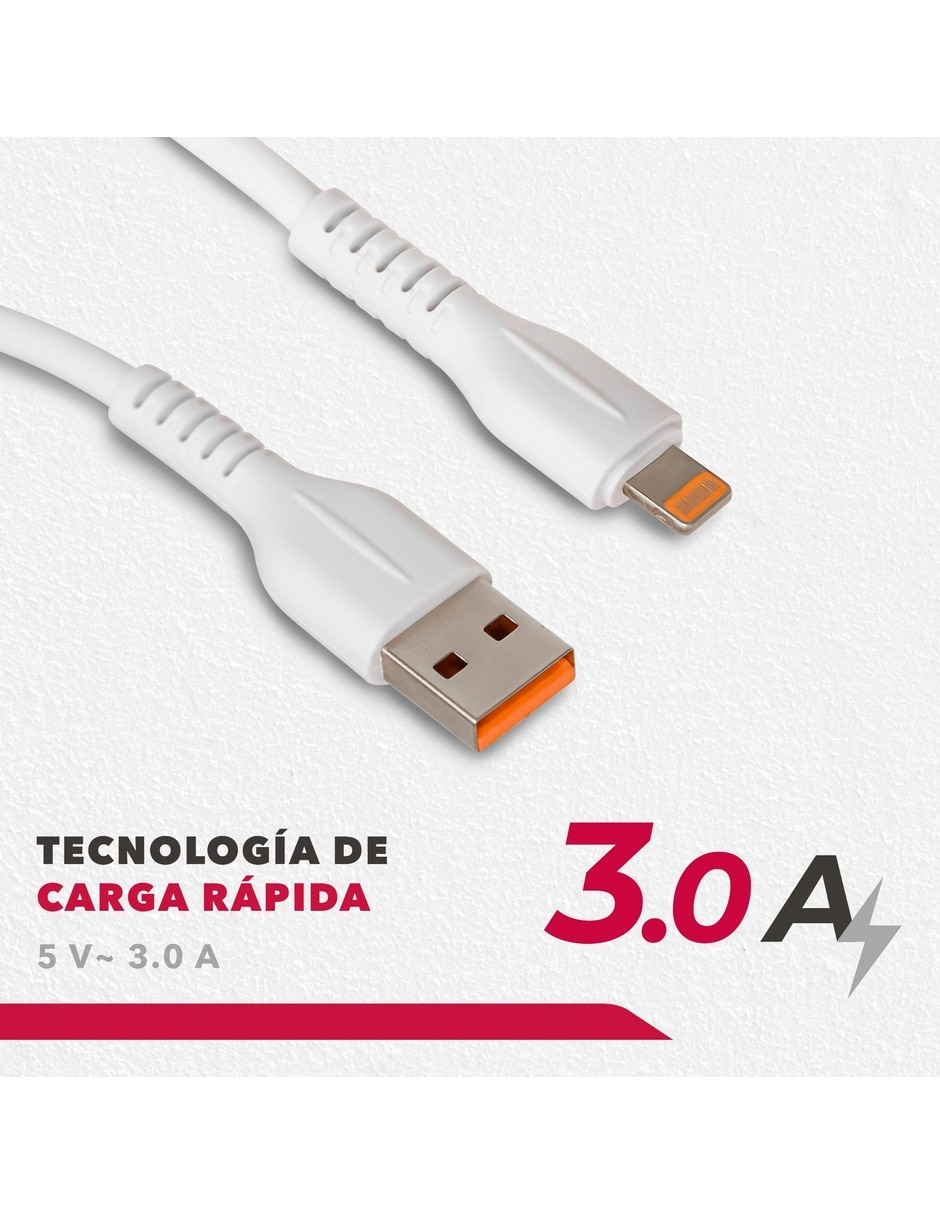 Cable lightning a tipo usb a de 1.5 m 6