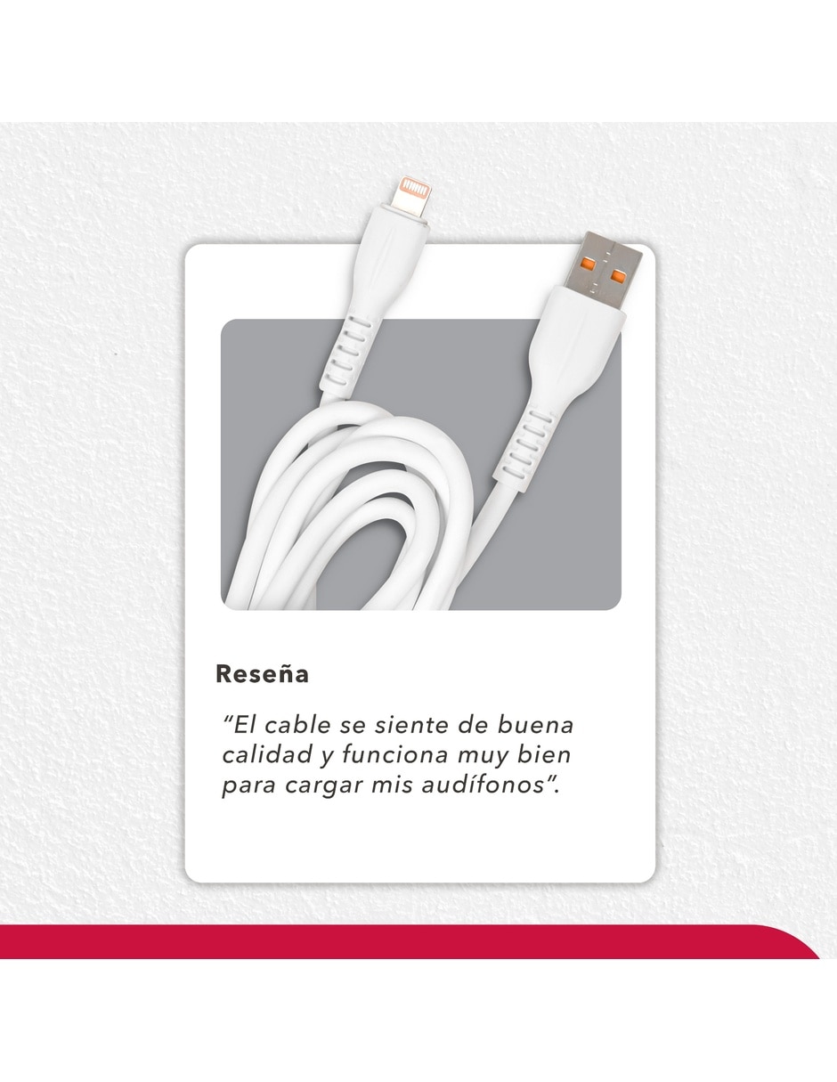 Cable lightning a tipo usb a de 1.5 m 8