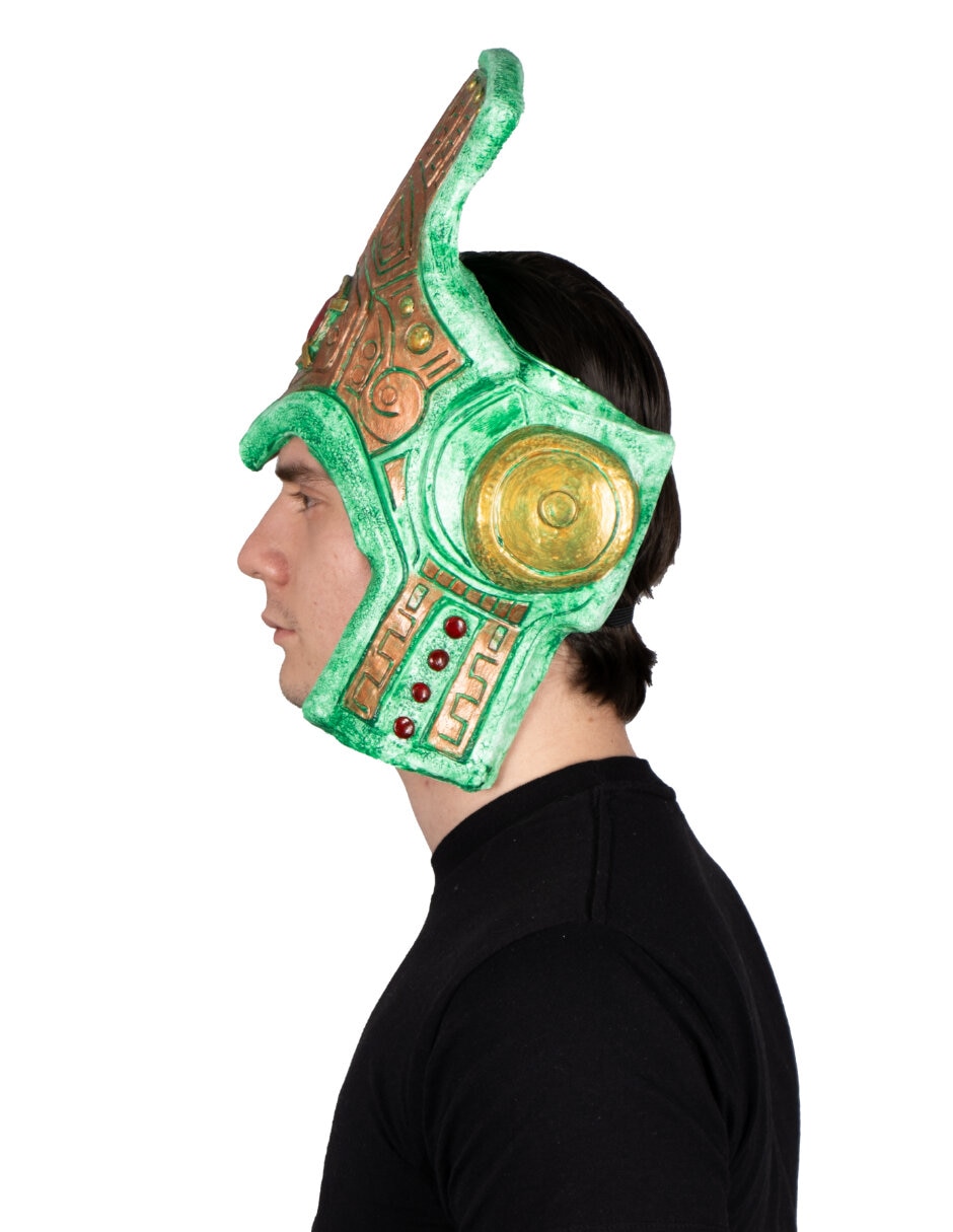 Casco para disfraz de Penacho Azteca México Mundial FIFA Ghoulish Productions