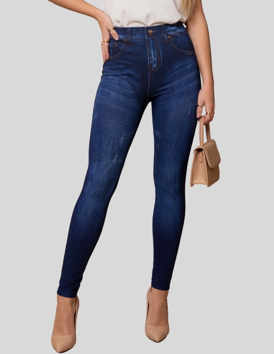 Legging a la cintura con elástico para mujer