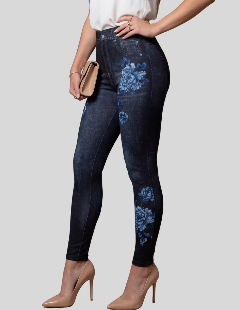 Legging a la cintura con elástico para mujer 4