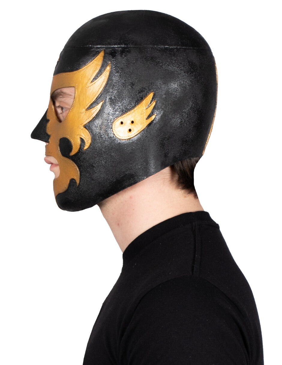 Máscara para disfraz de luchador Leyenda Dorado lucha libre Ghoulish Productions