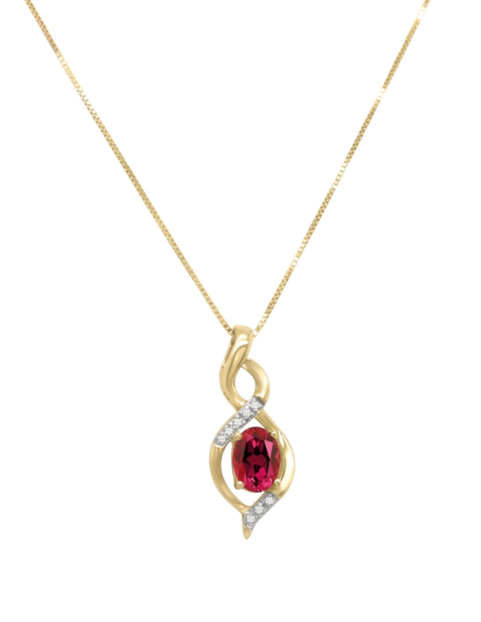 Collar con dije Florence de oro 14 K