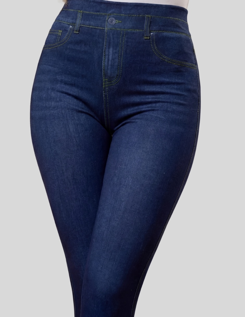 Legging malabis a la cintura con elástico para mujer
