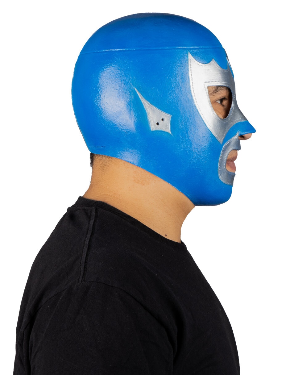 Máscara para disfraz de luchador Alas de plata Ghoulish Productions