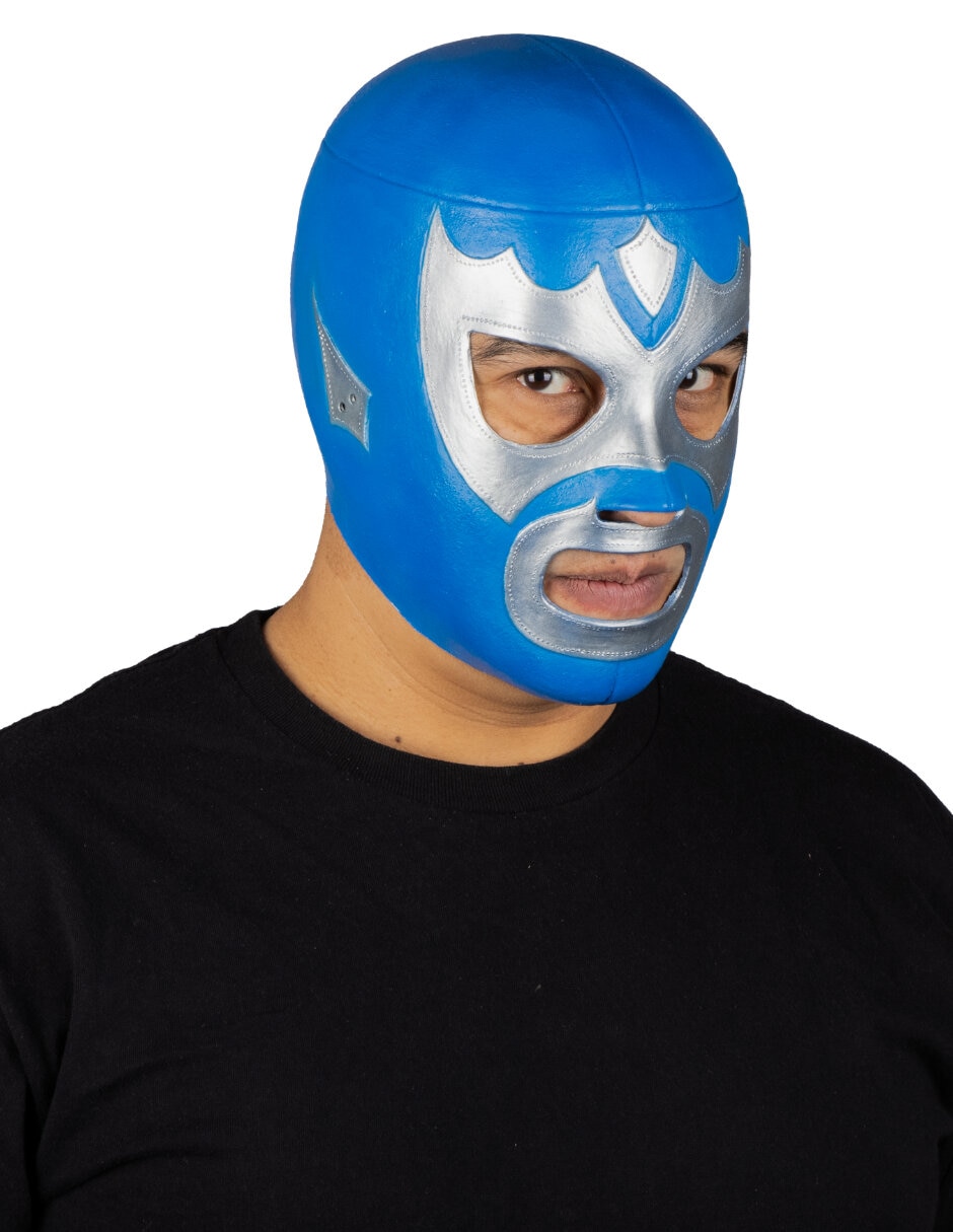 Máscara para disfraz de luchador Alas de plata Ghoulish Productions