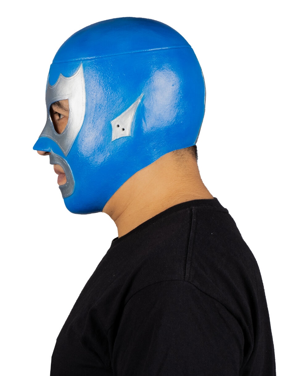 Máscara para disfraz de luchador Alas de plata Ghoulish Productions