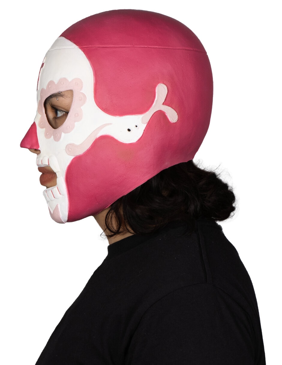 Máscara para disfraz de luchador Rey Mictlán Ghoulish Productions