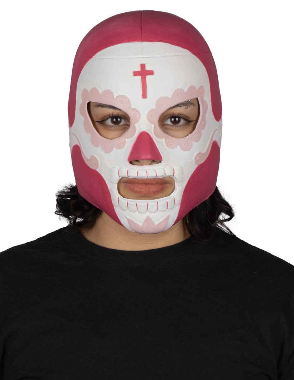 Máscara para disfraz de luchador Rey Mictlán Ghoulish Productions