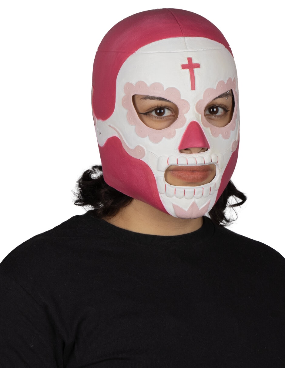 Máscara para disfraz de luchador Rey Mictlán Ghoulish Productions