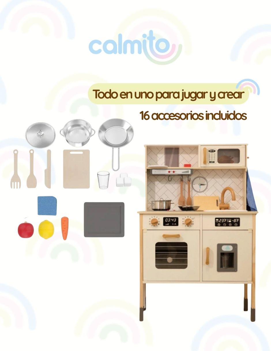Juguete Cocina montessori de madera para niños Propia