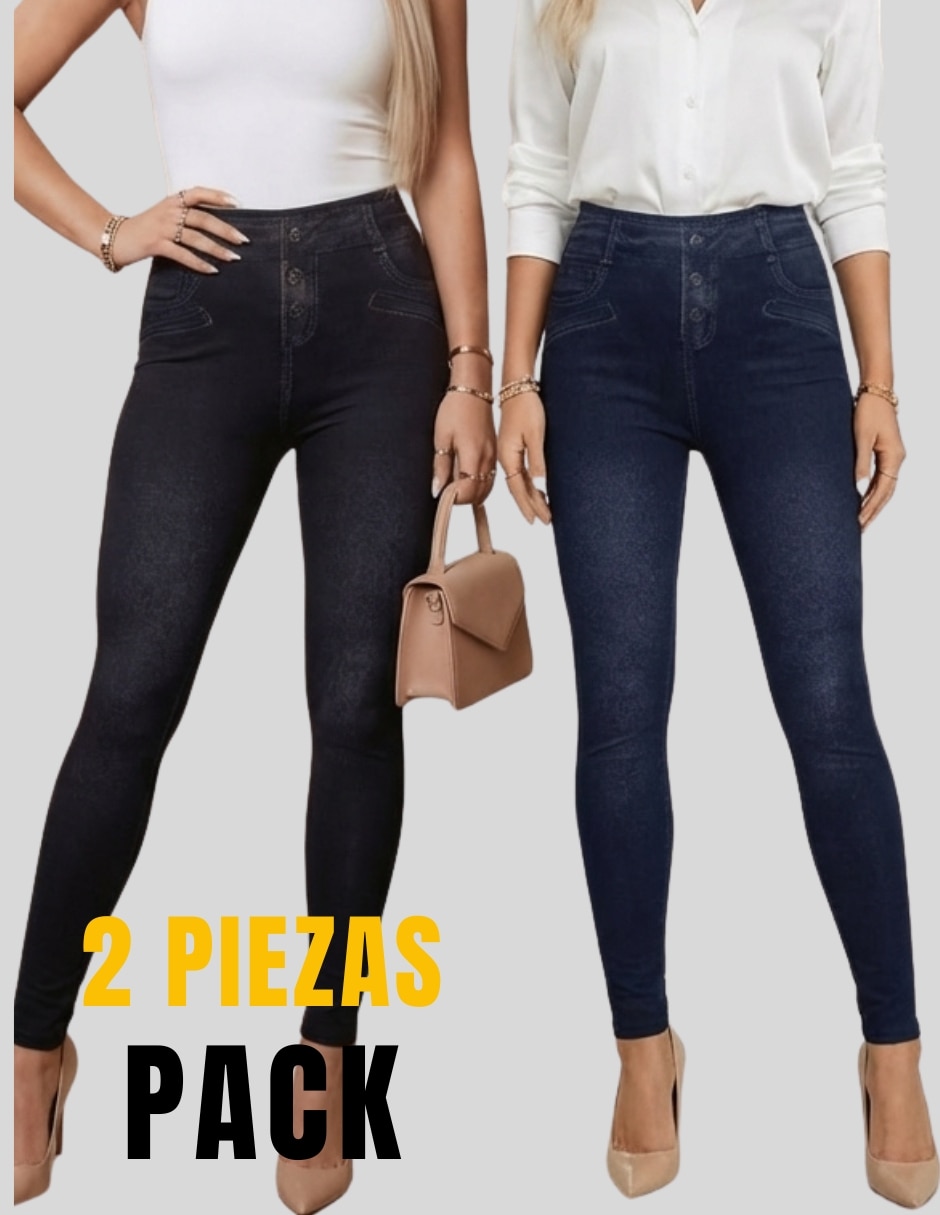 Legging a la cintura alta con elástico para mujer 8