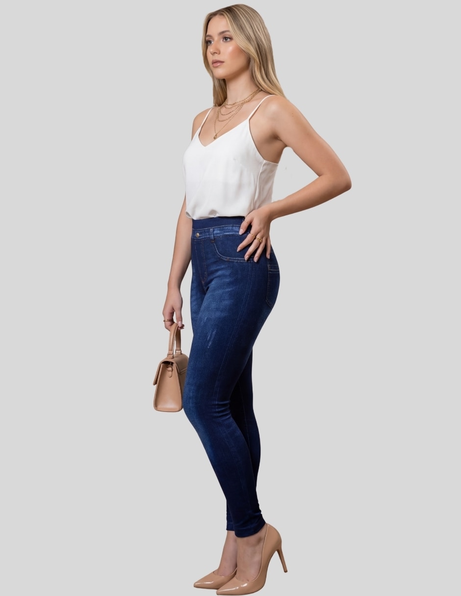 Set legging cintura alta con elástico para mujer 2