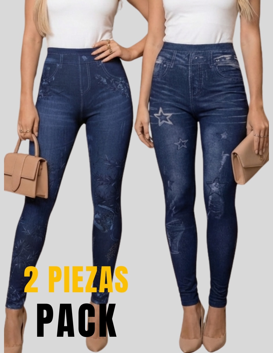 Legging cintura alta con elástico para mujer 2
