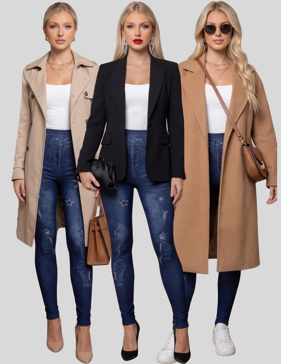 Legging cintura alta con elástico para mujer 4